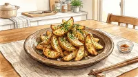 【レシピ】油はねを防いで安全に揚げる！青のりポテトの作り方と下ごしらえのコツ