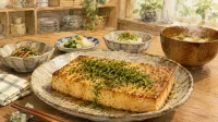 青のり豆腐ステーキが水っぽくならない水切りと焼き付け方