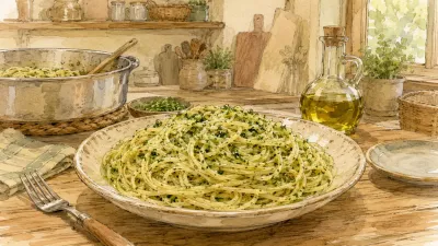 青のりパスタの粉がダマにならない順番｜茹で汁で先にゆるめる4ステップ