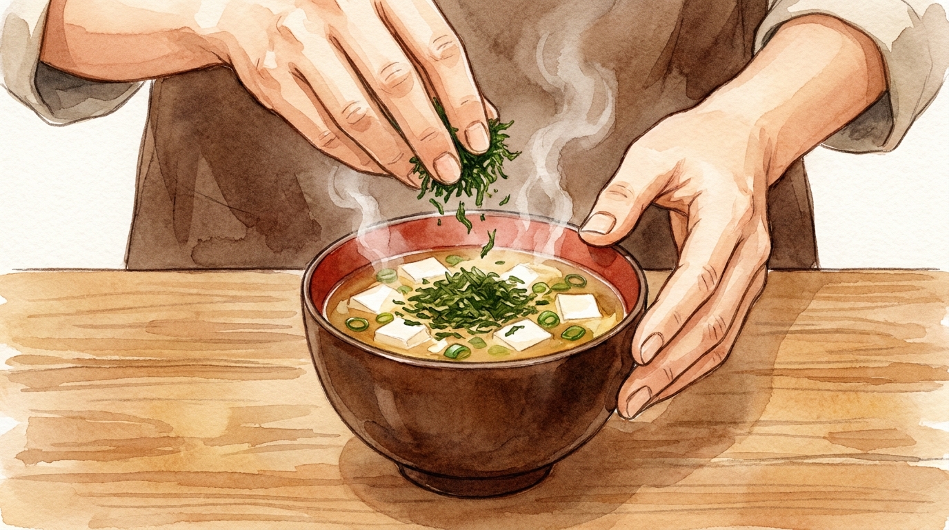 香りを逃さないための最重要ポイント：あおさを入れる正確なタイミング